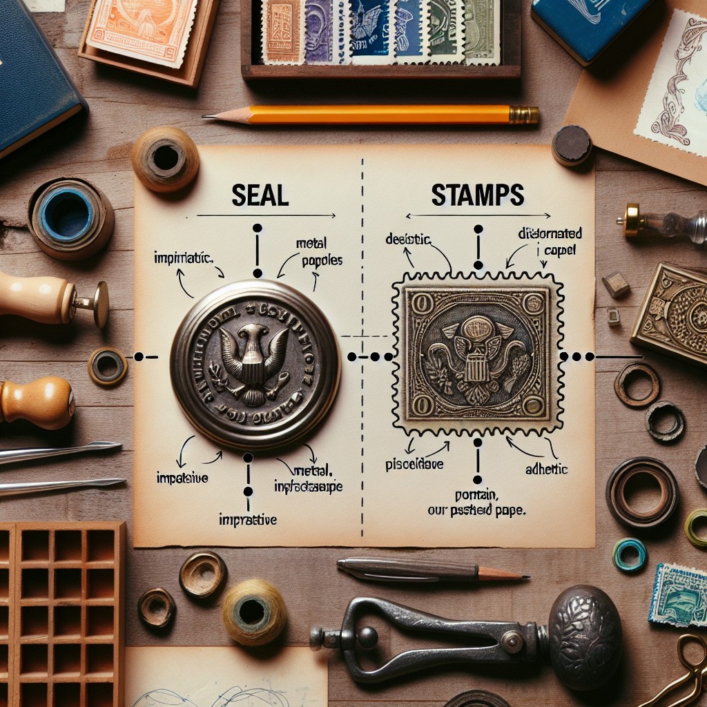 General overview of the differences between seals and stamps